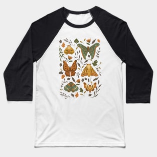 Autumn Moths Baseball T-Shirt
